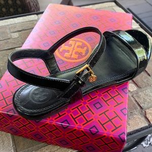 Tory Burch Laurel Flat Sandal Naplak US Size 6